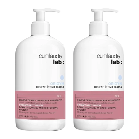 CUMLAUDE LAB Origyn Duplo Higiene Íntima Diaria – Duplo Ahorro (2 x 500 ml)