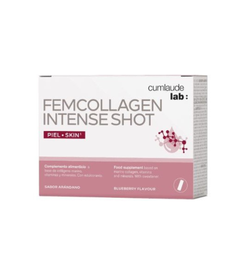 Cumlaude Femcollagen Intense Shot 7 Viales 25 ml Sabor a Arándano